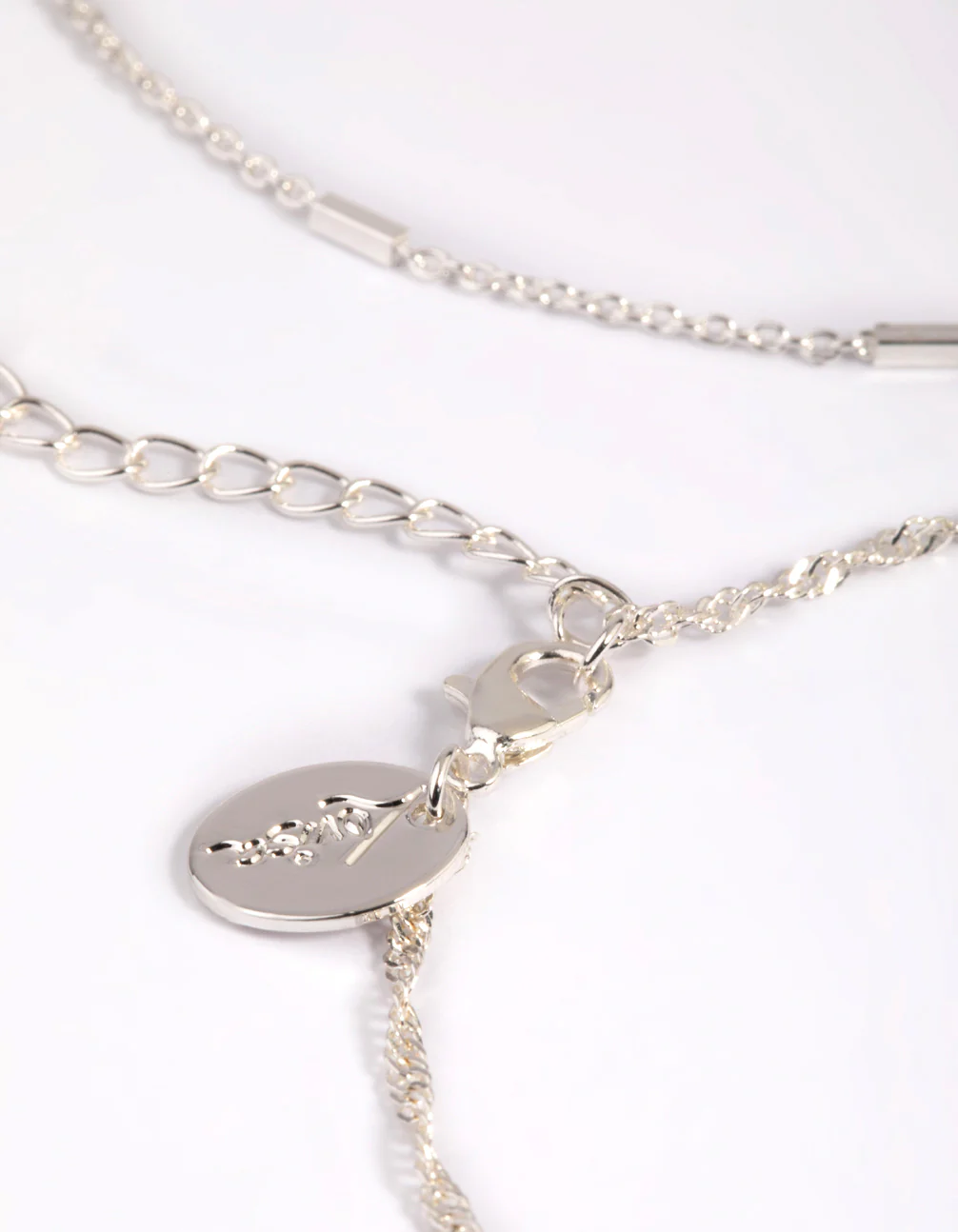 Silver Disc Chain Anklets - Image 3