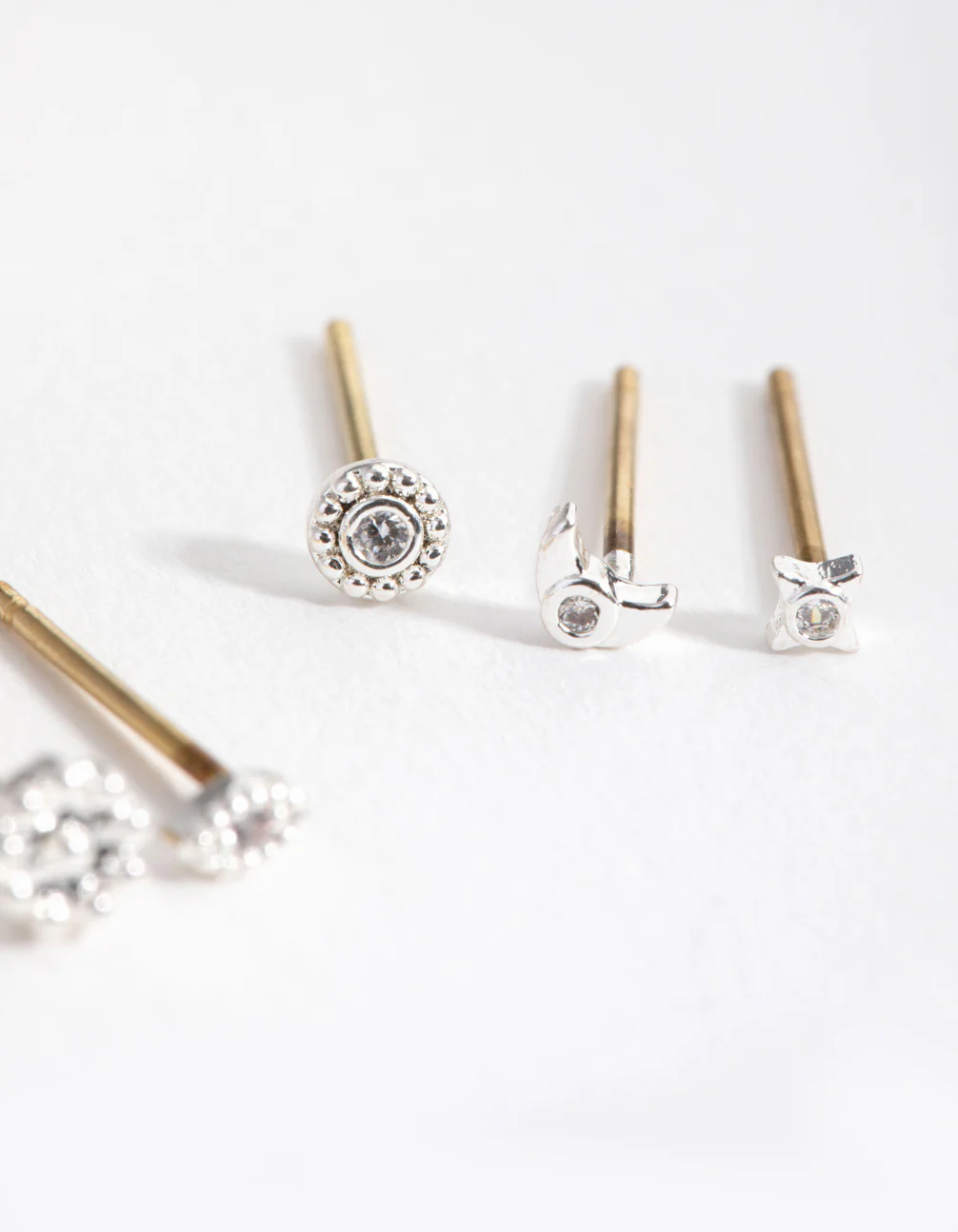 Silver Micro Celestial Earrings - Image 3