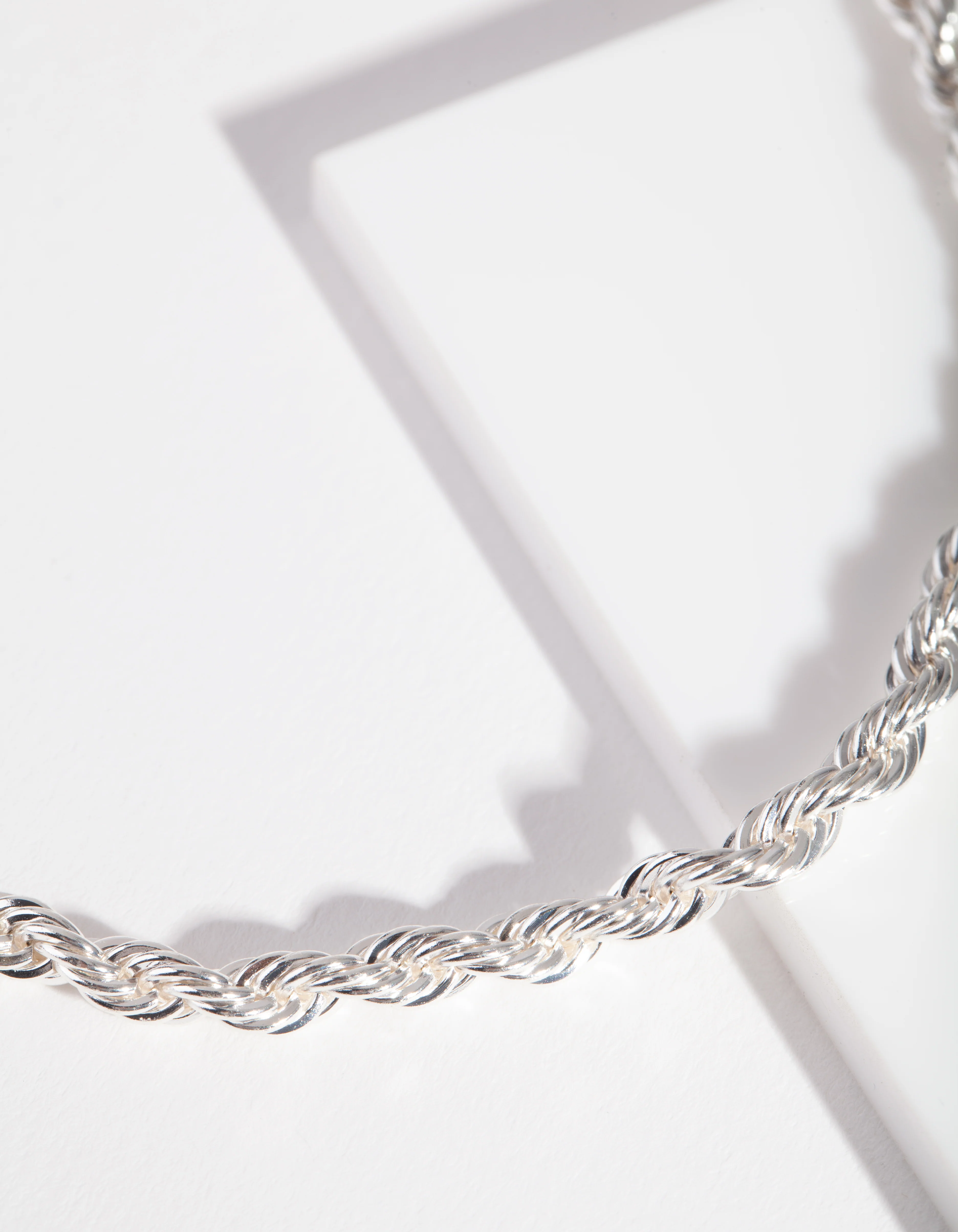 Silver Rope Chain Anklet - Image 2