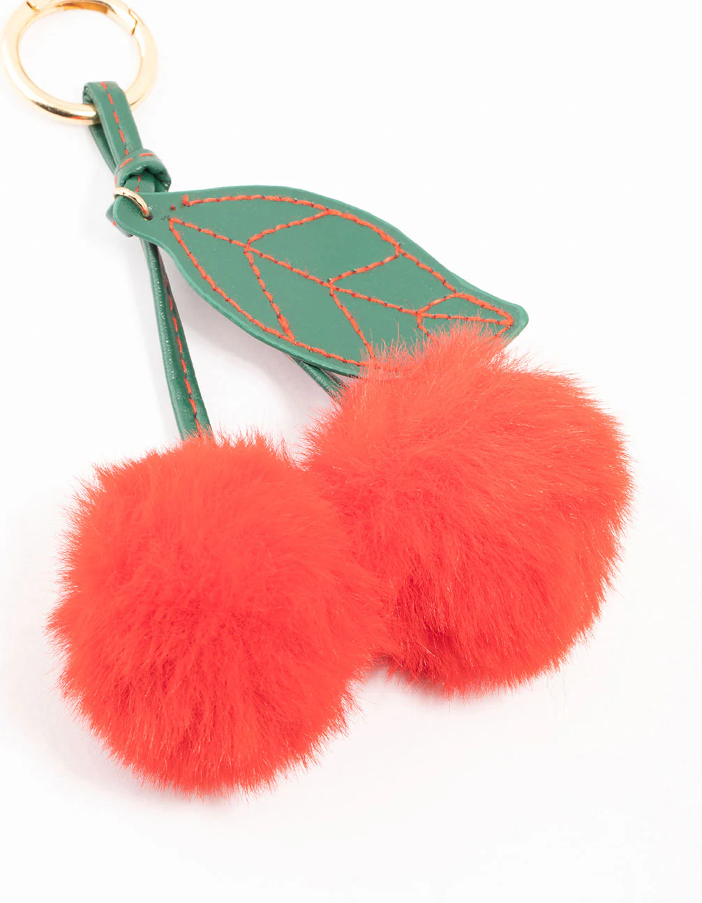 Cherry Fabric Key Chain - Image 3