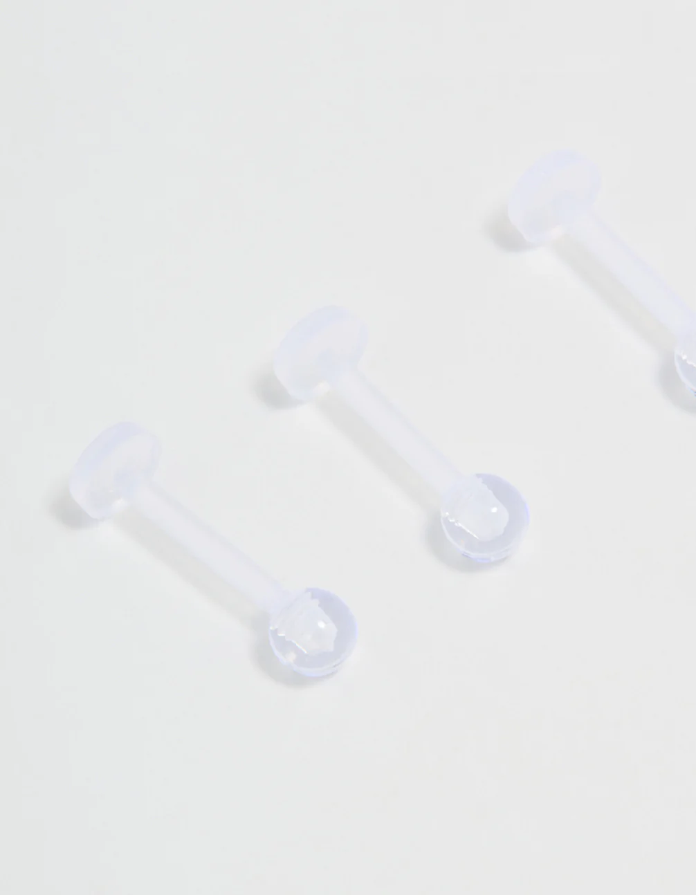 Clear Flat Back Earrings 4-Pack - Image 2