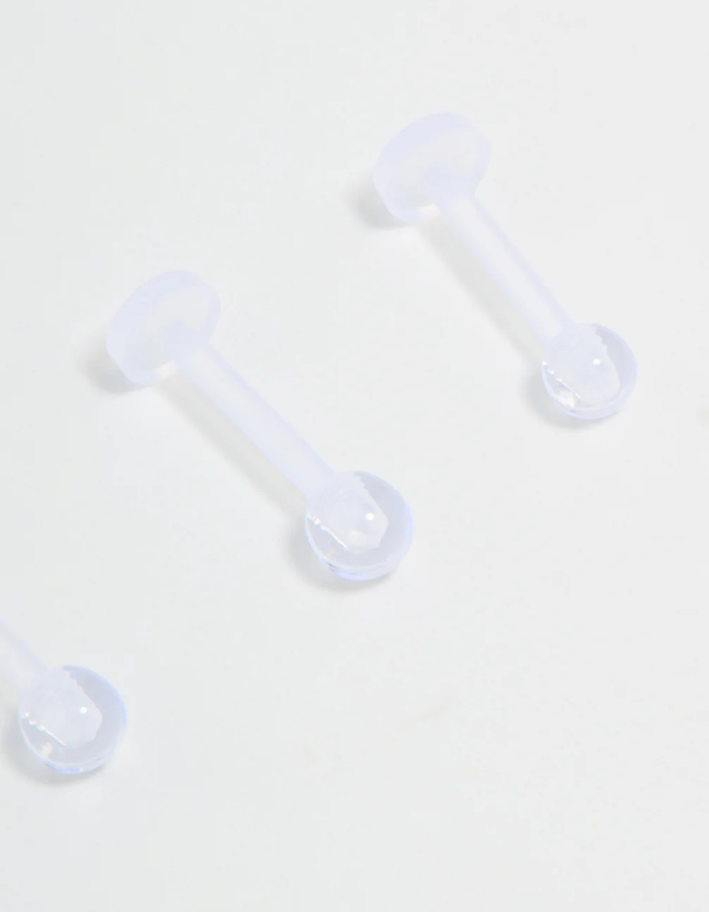 Clear Flat Back Earrings 4-Pack - Image 3