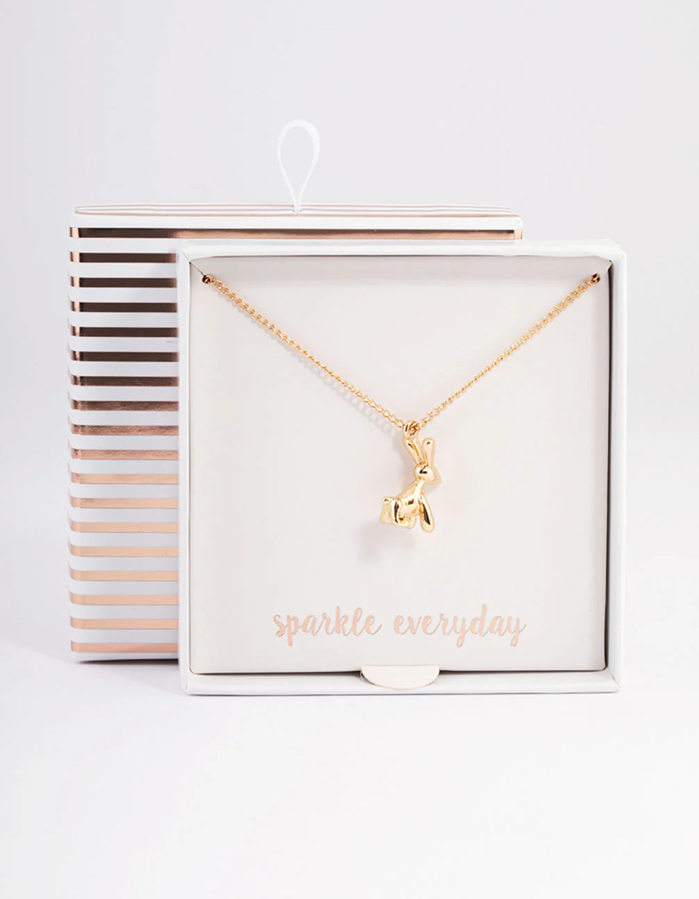 Gold Bubble Bunny Necklace - Image 3