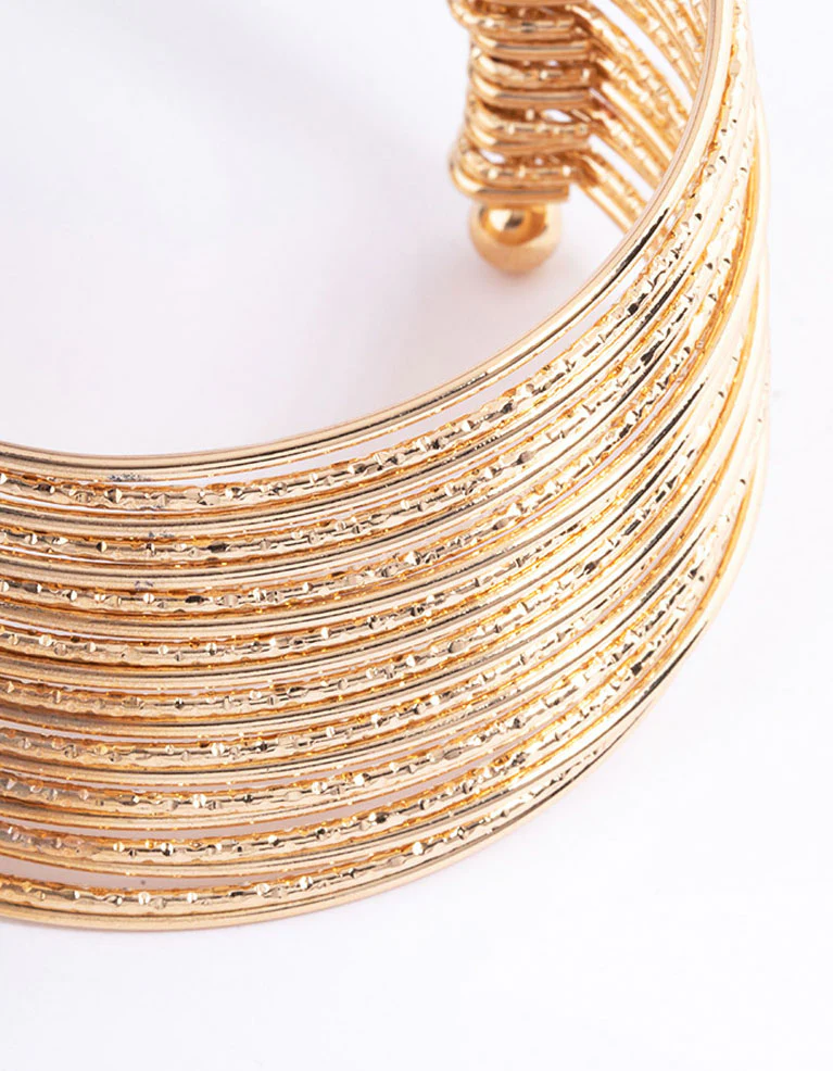 Gold Jingle Mixed Multi-Row Bracelet - Image 3