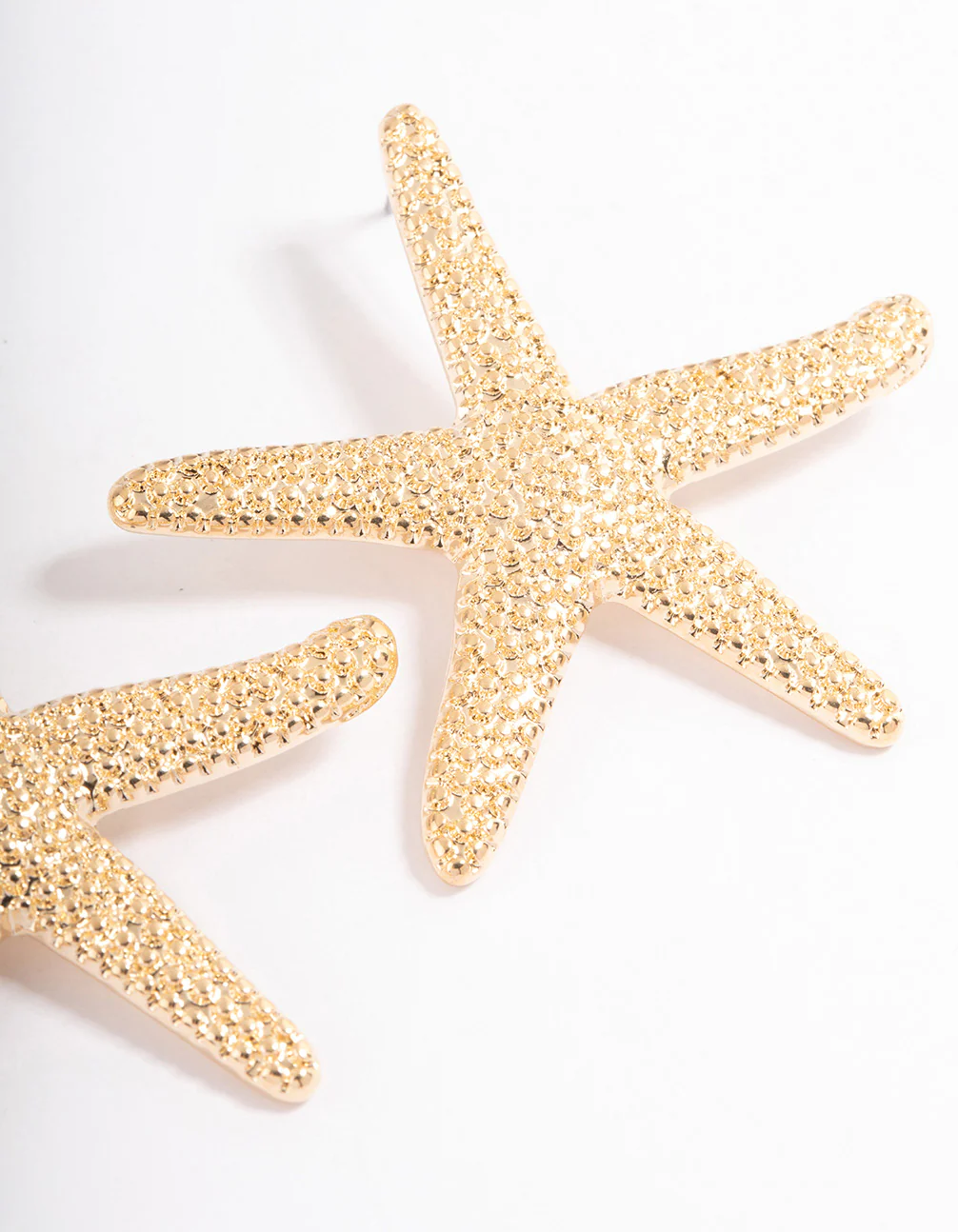 Gold Statement Star Earrings - Image 3