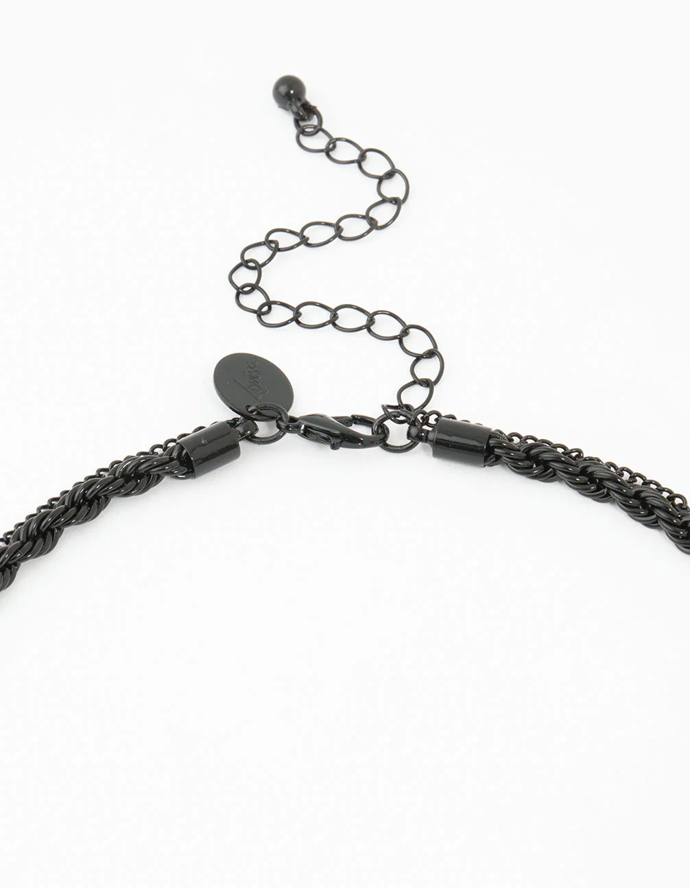 Coated Cross Rope Layered Necklace - Image 3