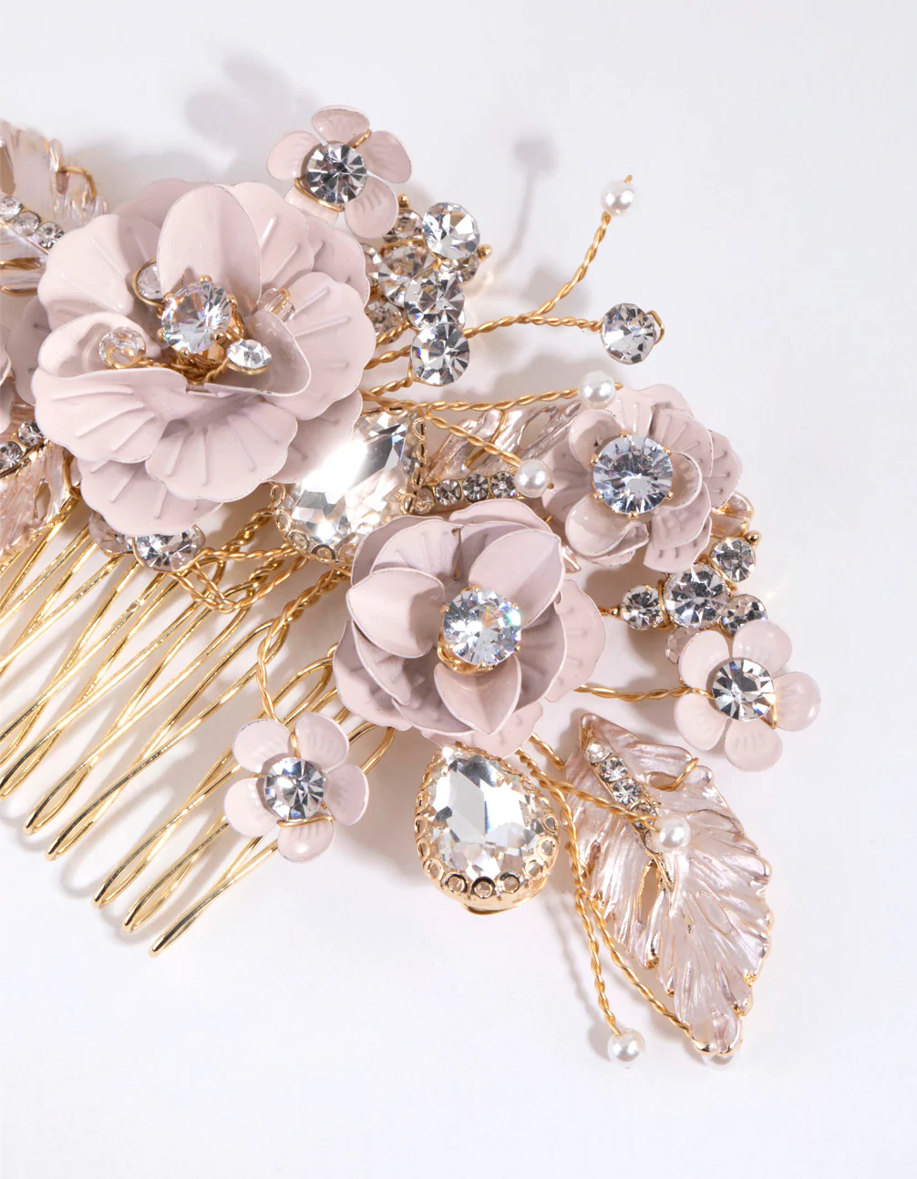 Matte Flower Jewel Comb - Image 2