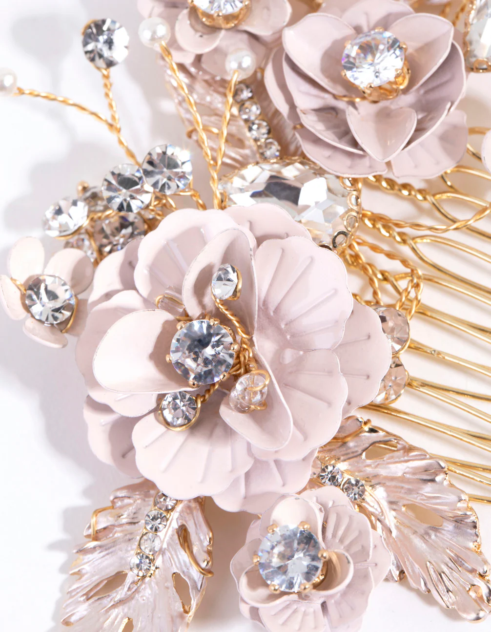 Matte Flower Jewel Comb - Image 3