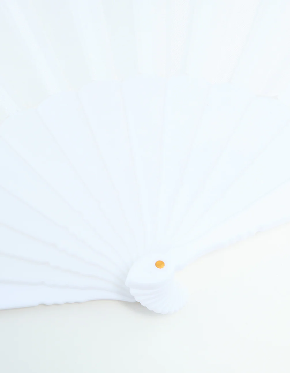 Cream Folding Fan - Image 3