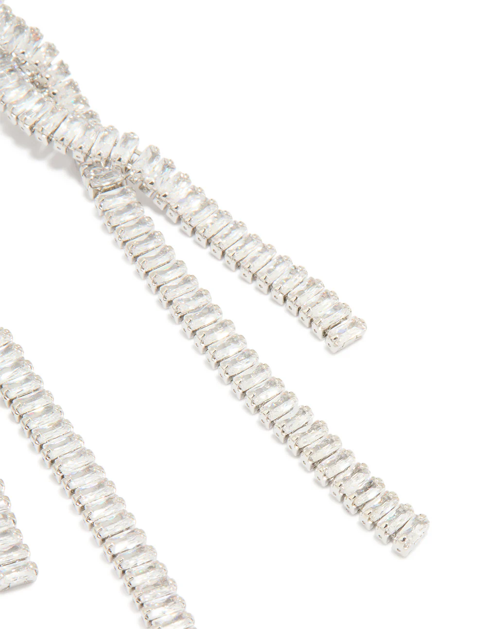 Cubic Zirconia Wrap Chain Drop Earrings - Image 3