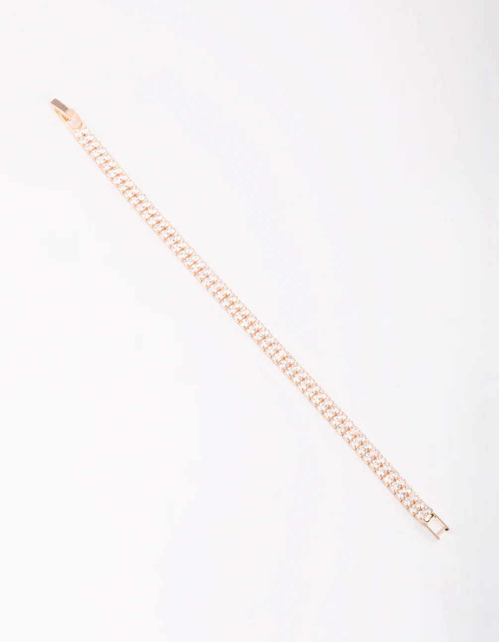 Rose Gold Cubic Zirconia Tennis Bracelet - Image 3