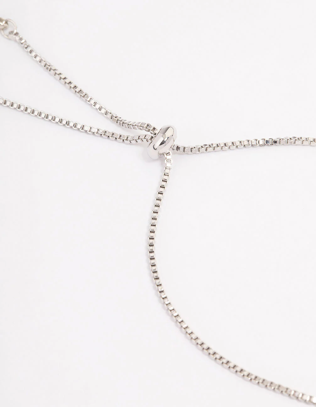 Silver Cubic Zirconia Multi Bar Bracelet - Image 3