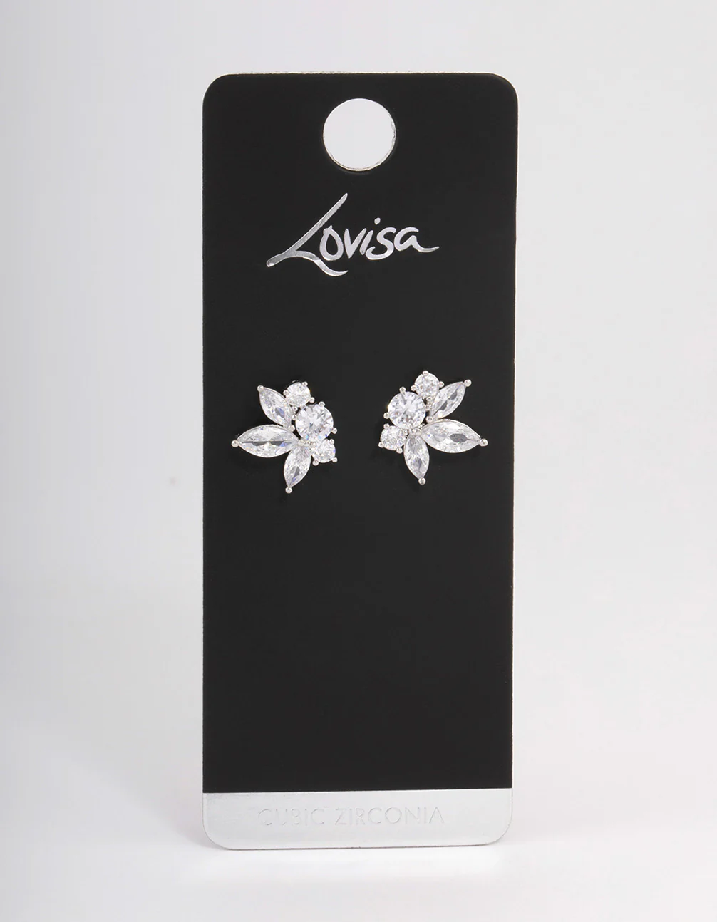 Silver Lotus Stud Earrings - Image 3