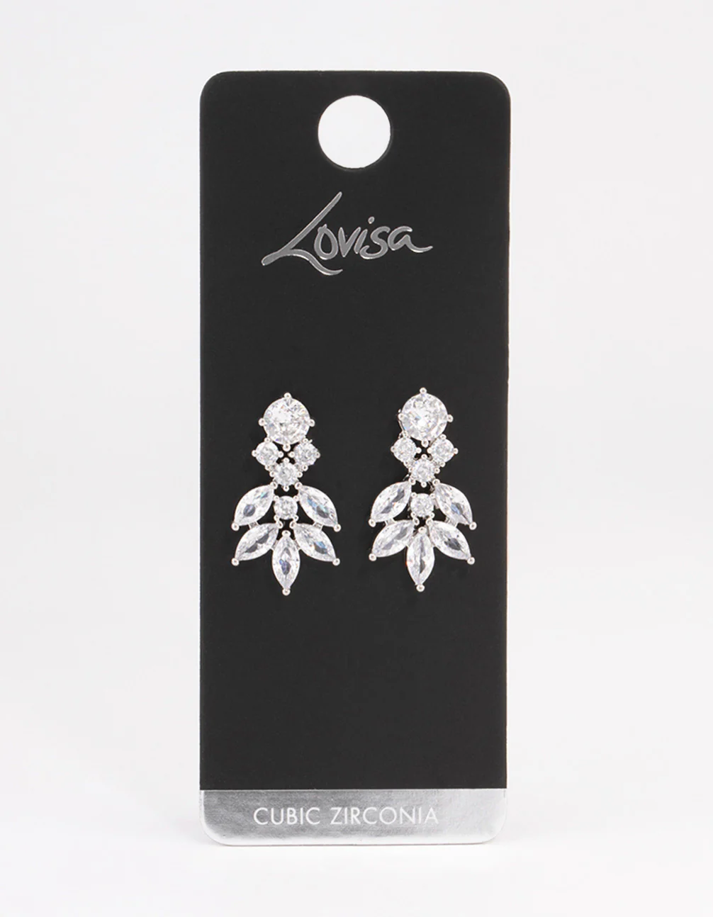 Silver Navette Mini Drop Earrings - Image 3