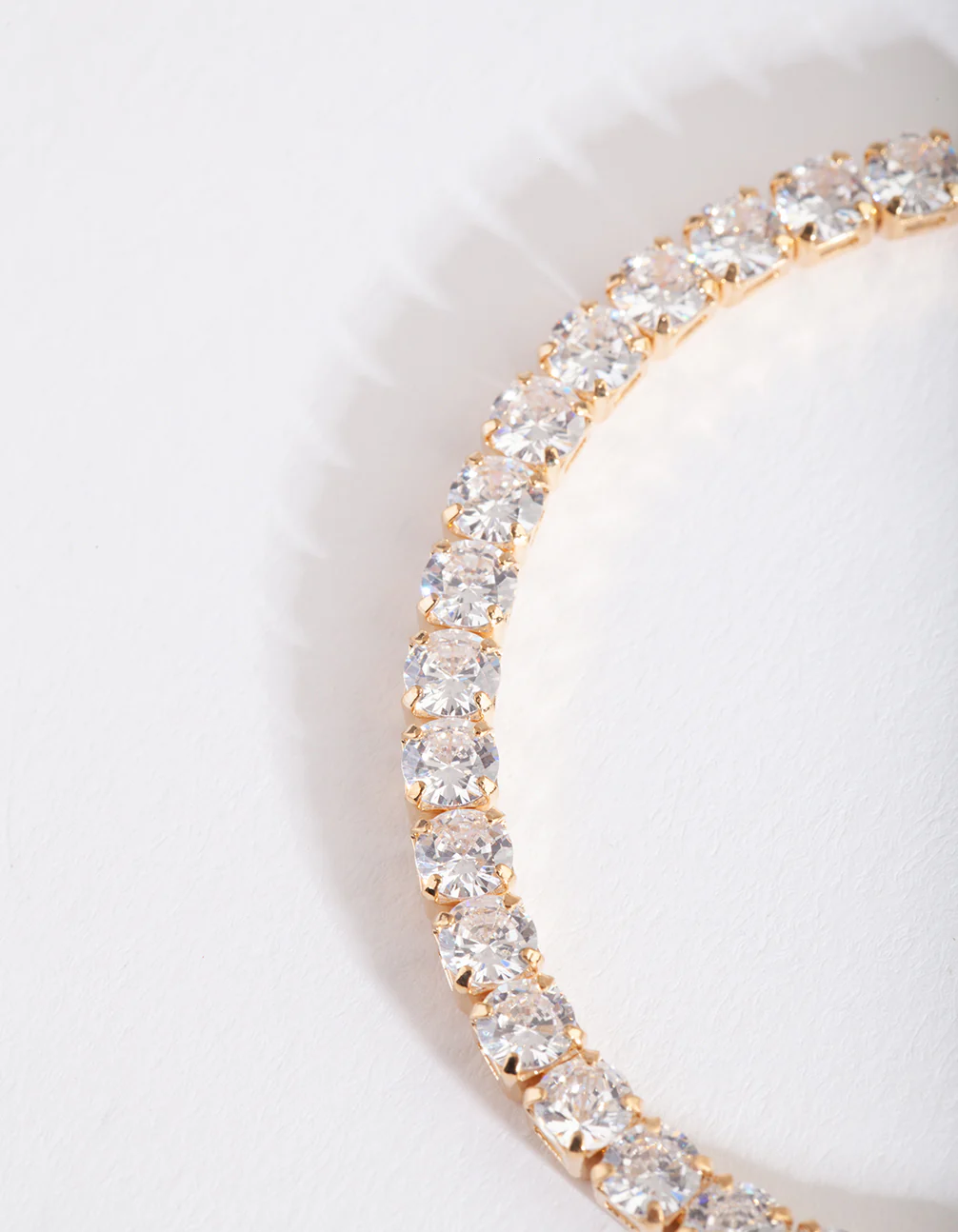 Gold Cubic Zirconia Tennis Bracelet - Image 4