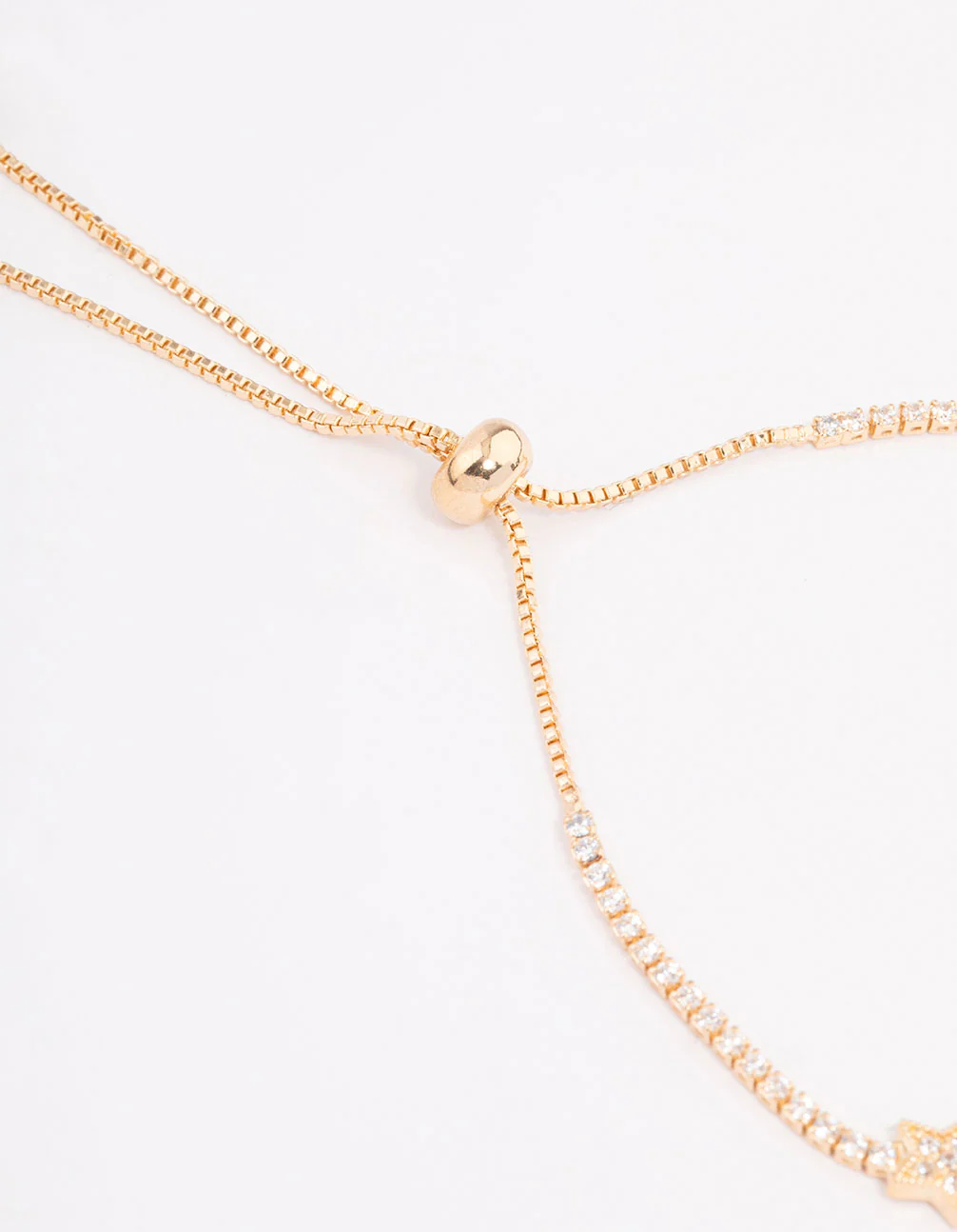 Gold Cubic Zirconia Multi Star Bracelet - Image 3