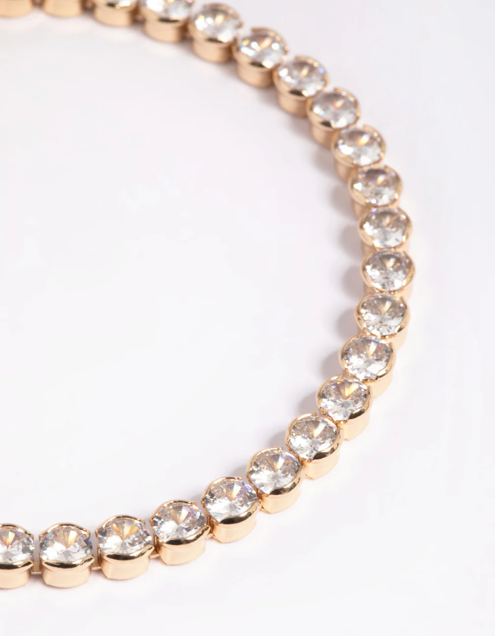 Gold Cubic Zirconia Tennis Bracelet - Image 3