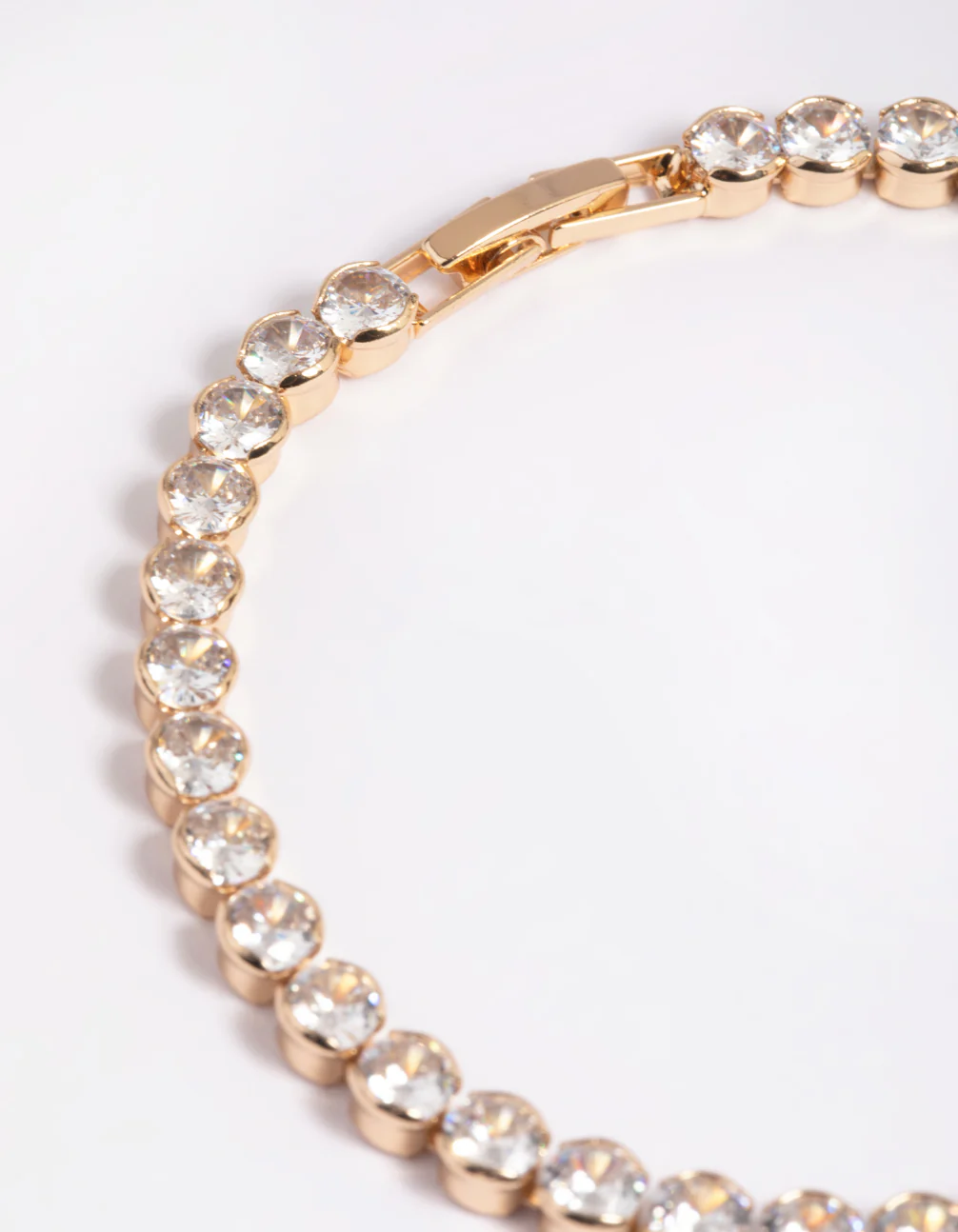 Gold Cubic Zirconia Tennis Bracelet - Image 4