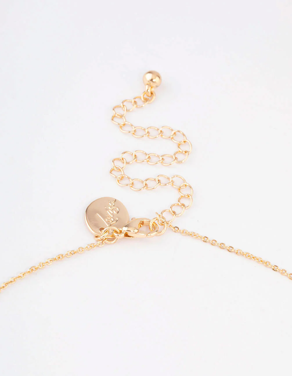 Gold Cubic Zirconia Triple Flower Necklace & Earrings Set - Image 3