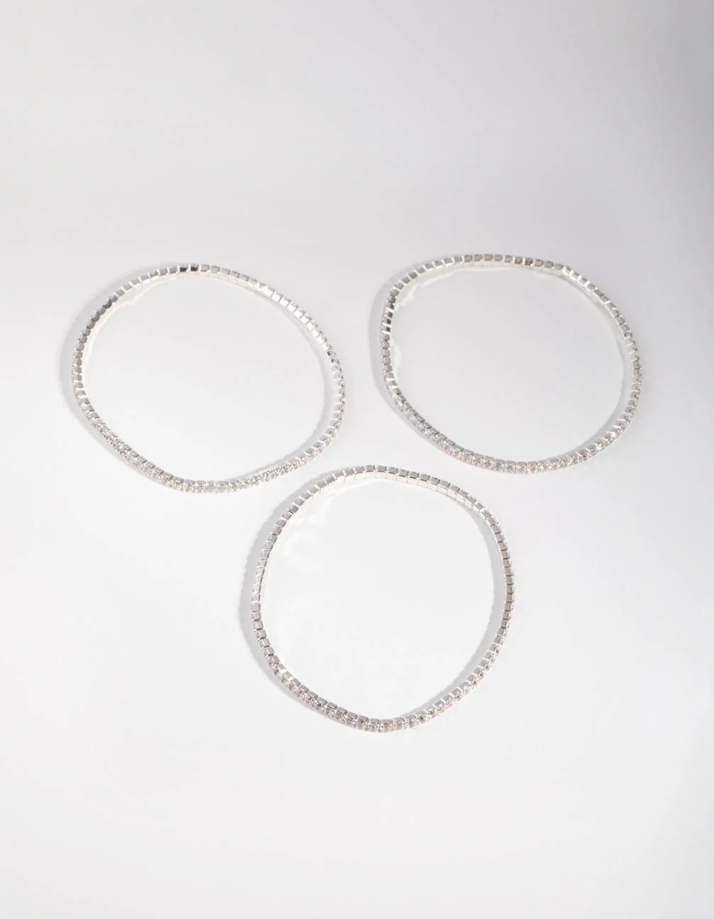 Silver Fine Cupchain Pack Stretch Bracelets - Image 3