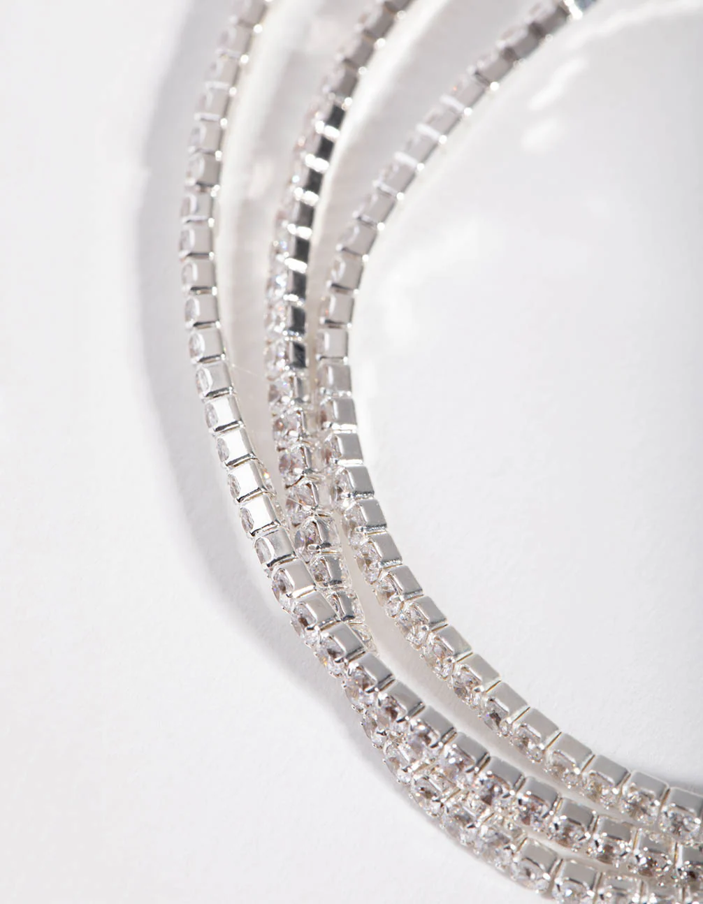 Silver Fine Cupchain Pack Stretch Bracelets - Image 4
