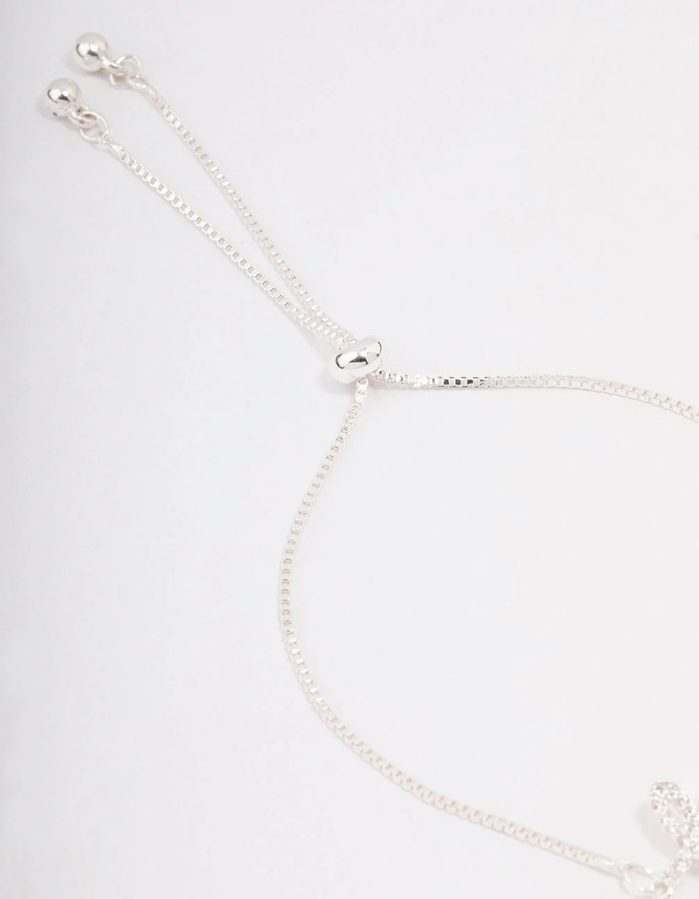 Silver Love Script Toggle Bracelet - Image 3