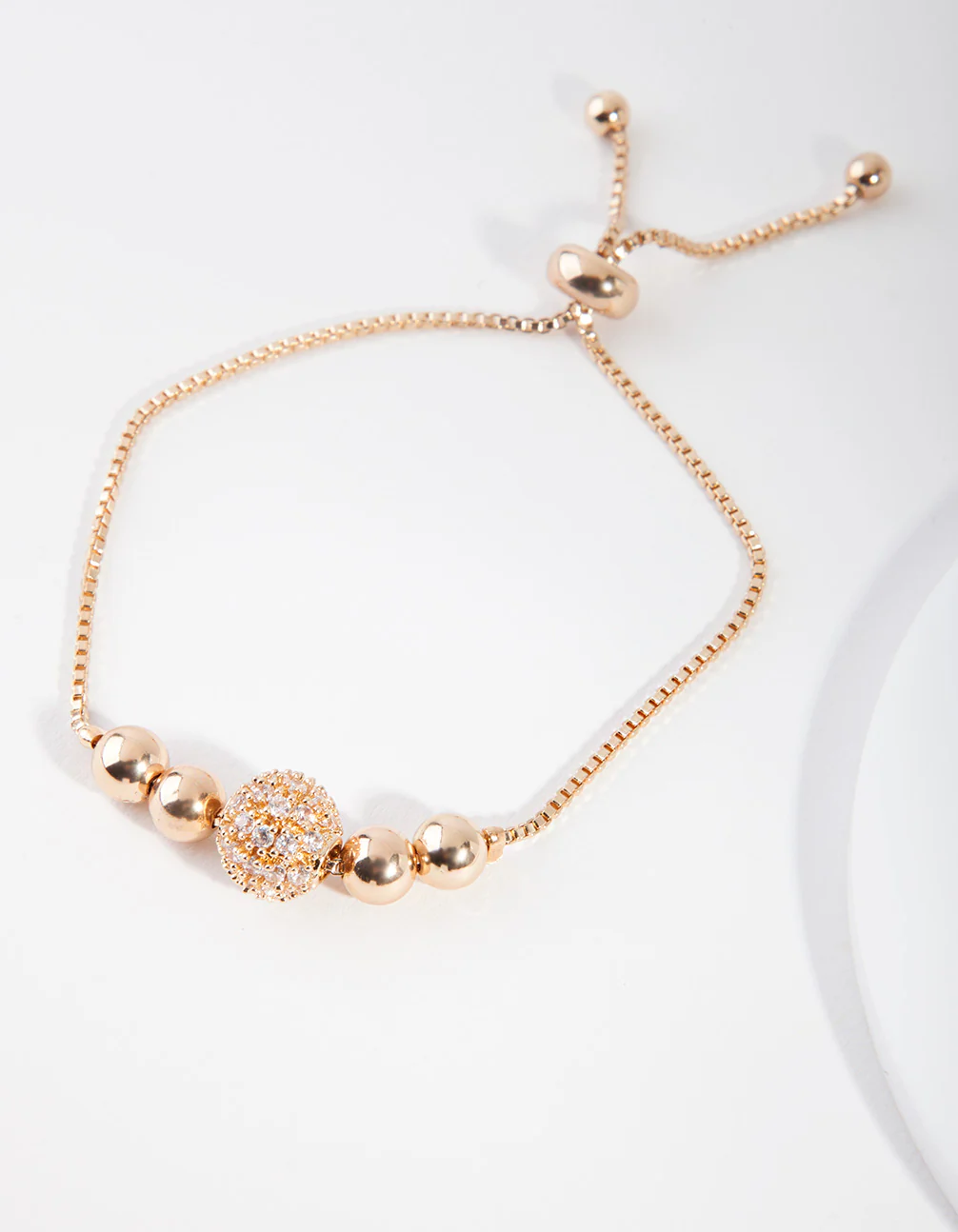 Gold Multi Ball Toggle Bracelet - Image 2