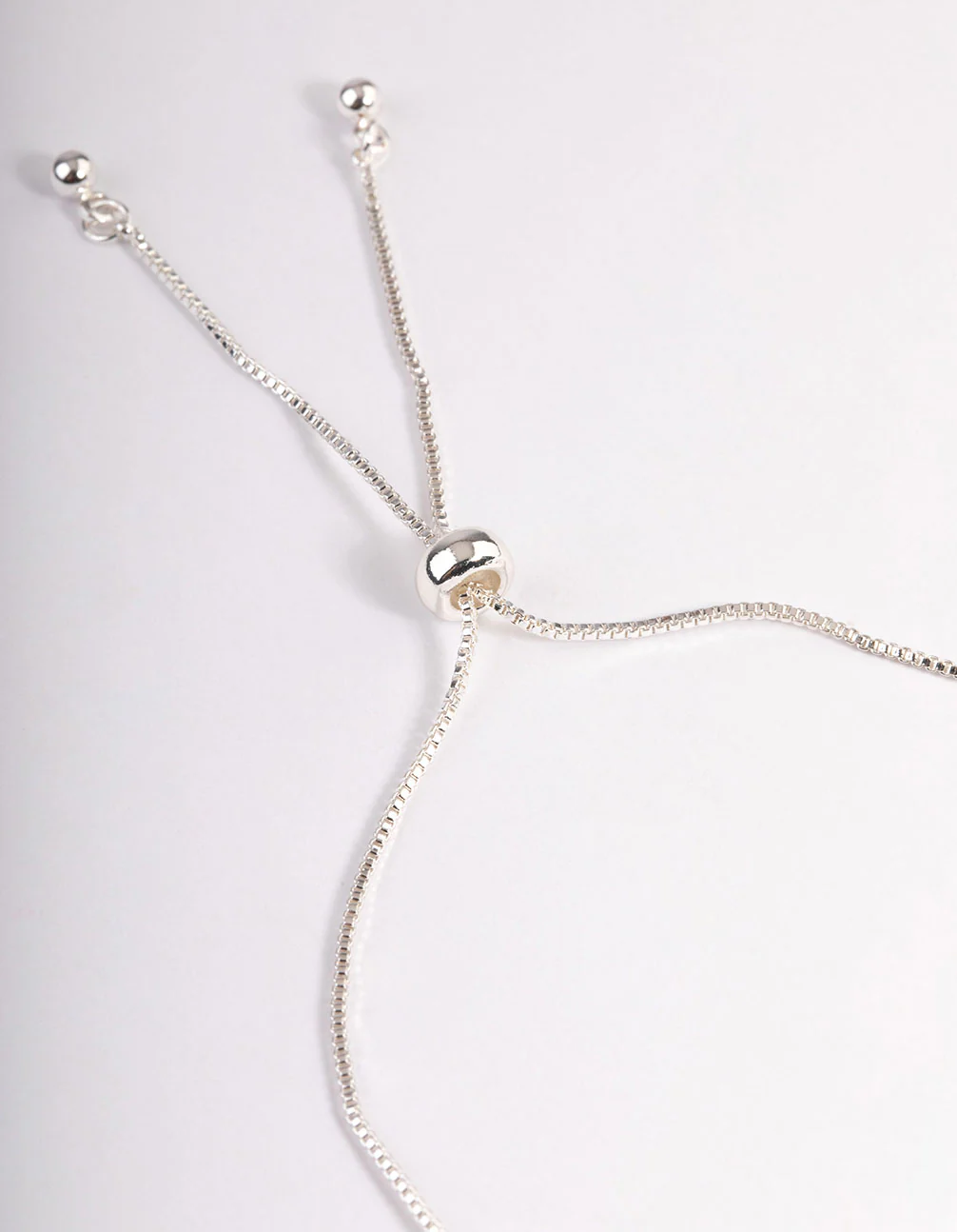 Silver Cupchain Stone Toggle Tennis Bracelet - Image 3