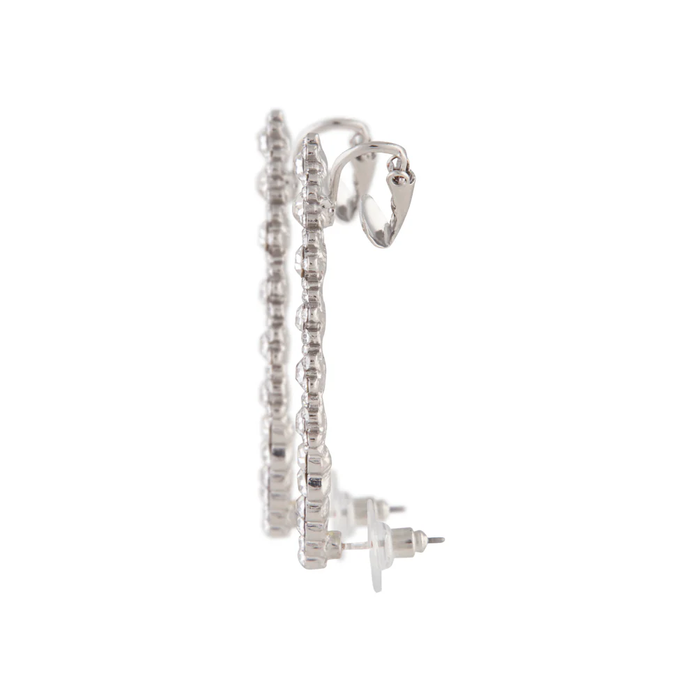 Diamante Double Flower Ear Cuff Pack - Image 2