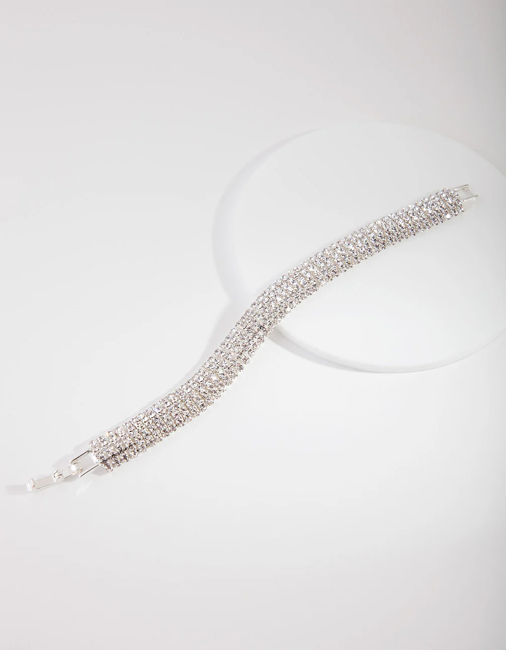 Silver 4 Row Cupchain Bracelet