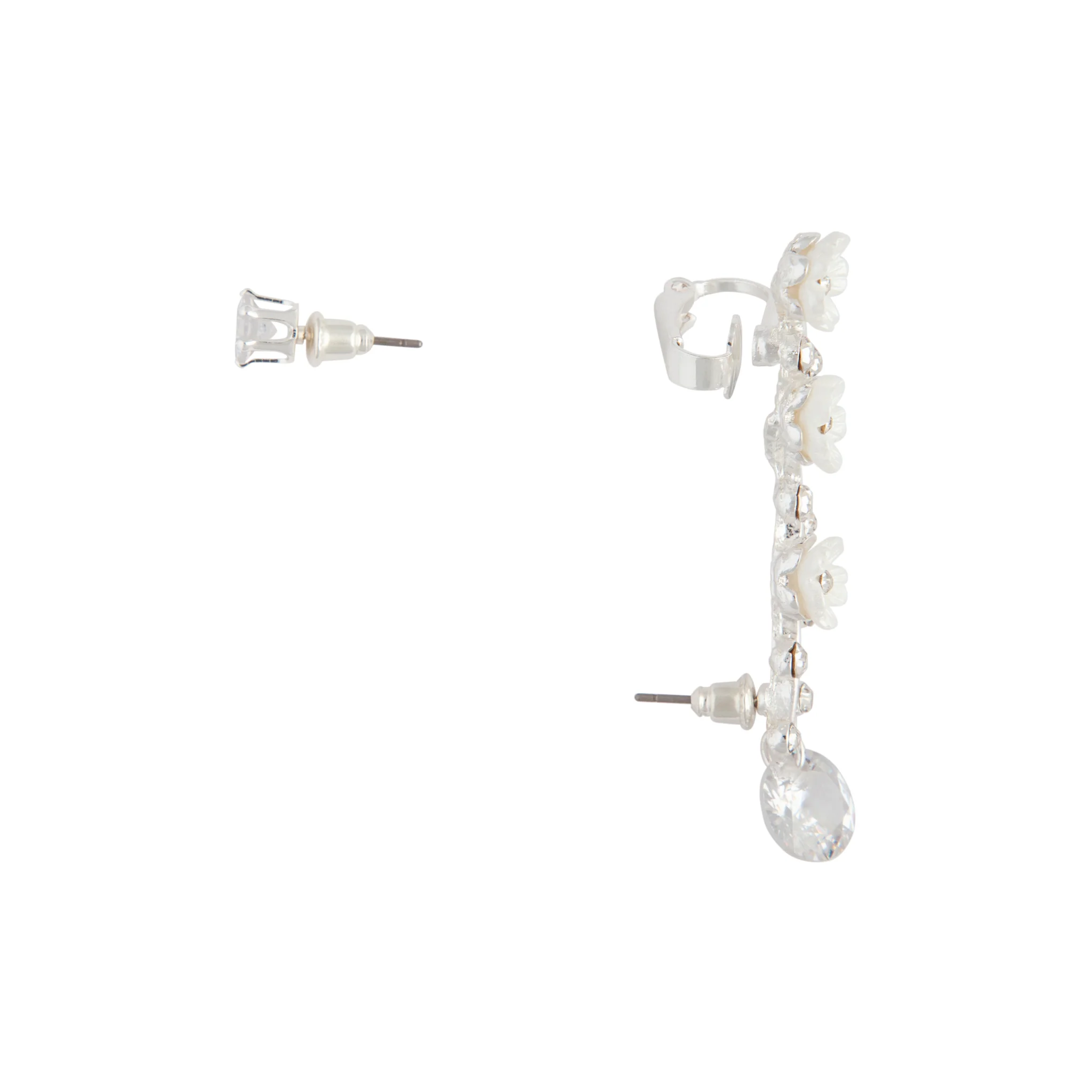 Silver Floral Ear Cuff - Image 2
