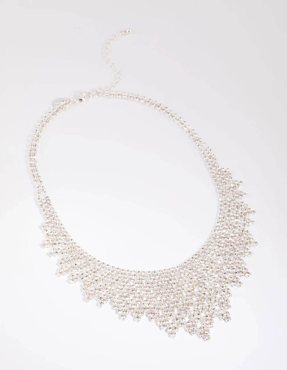 Silver Cup Chain Statement Necklace - Image 3