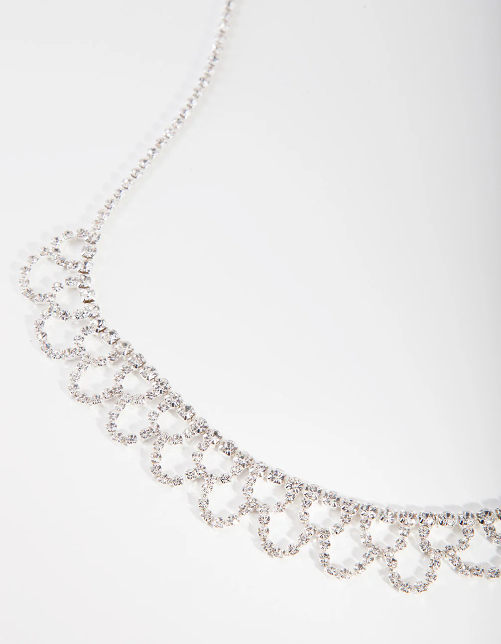 Silver Cupchain Necklace & Earrings Set - Image 3