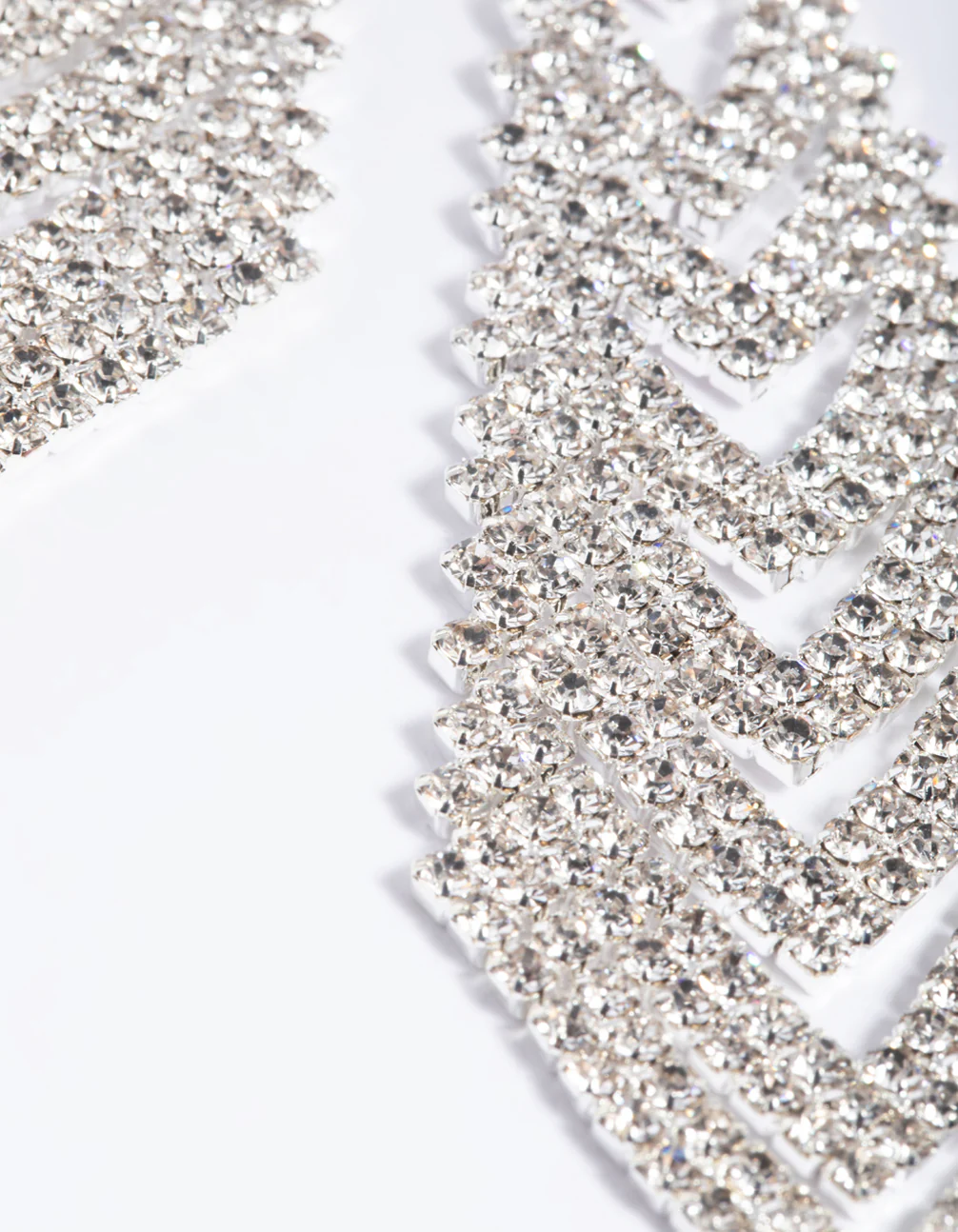 Silver Cup Chain Drop Earrings - Image 6