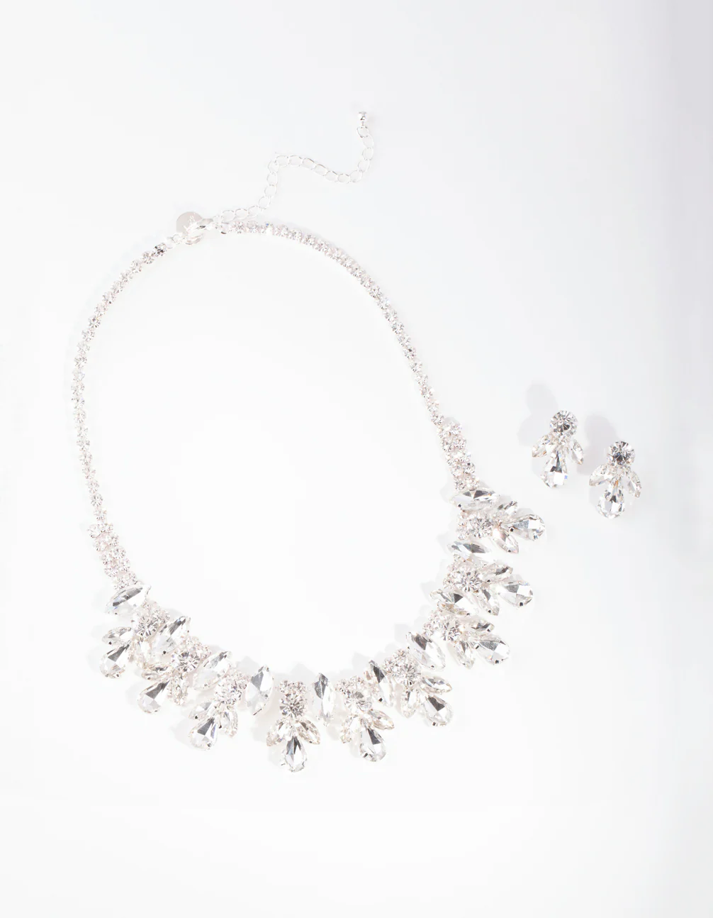 Silver Diamante Glamorous Jewellery Set - Image 2