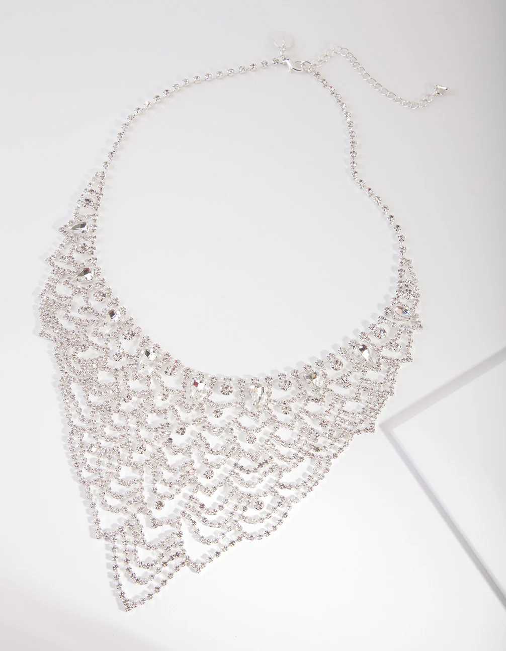 Silver Lattice Chain Necklace - Image 2