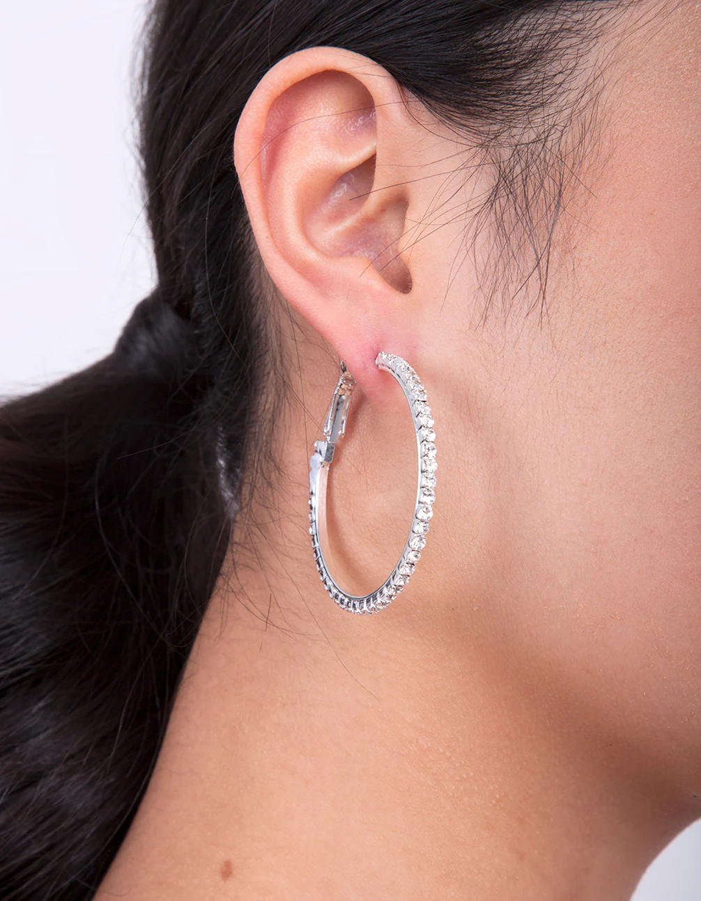Silver Diamante Multi Hoop Earring Pack - Image 2