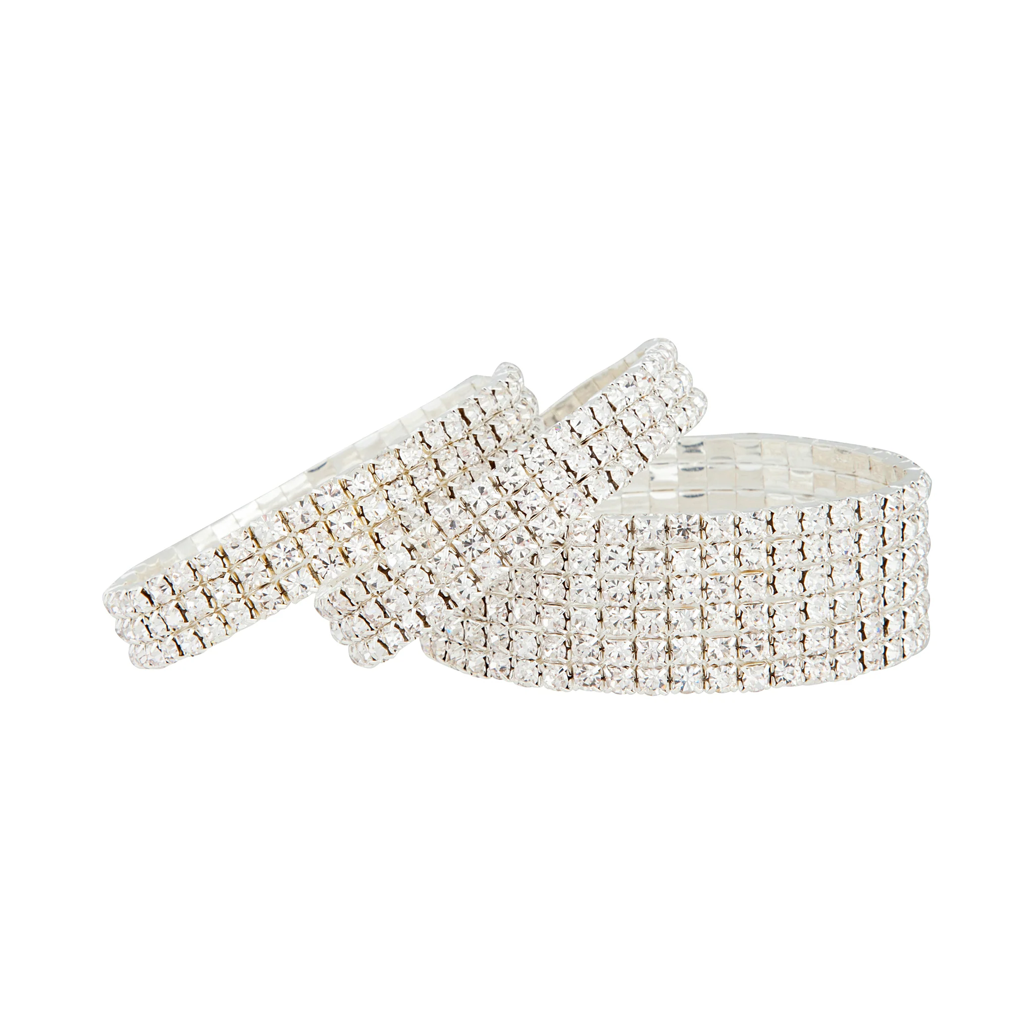 Silver Mixed Width Cup Chain Bracelet Pack - Image 2