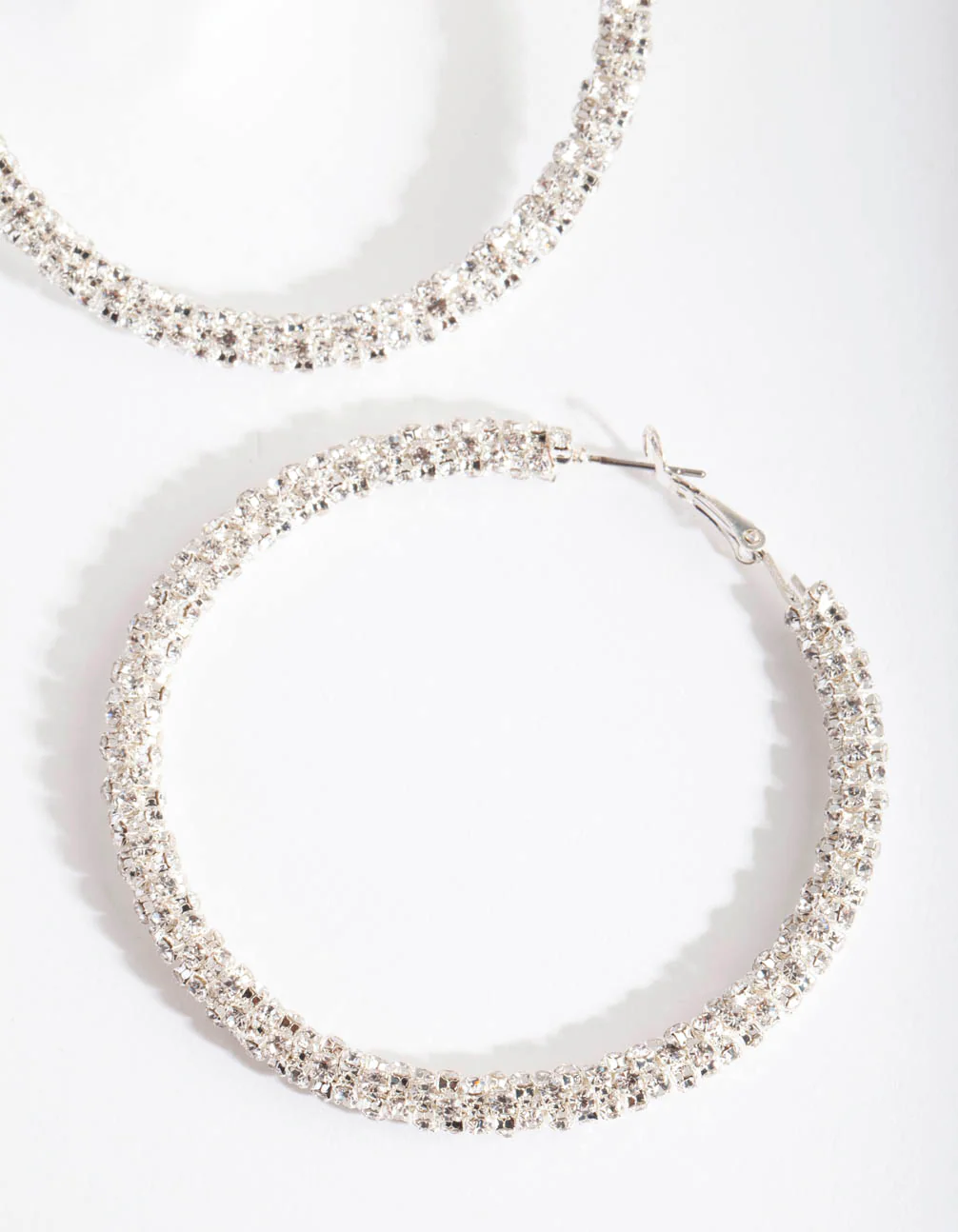 Diamante Hoop Earrings - Image 3
