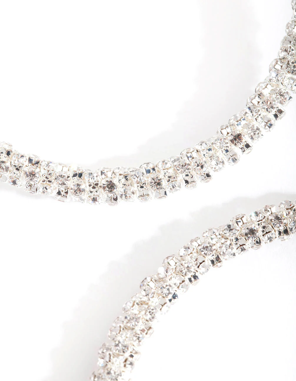 Diamante Hoop Earrings - Image 4