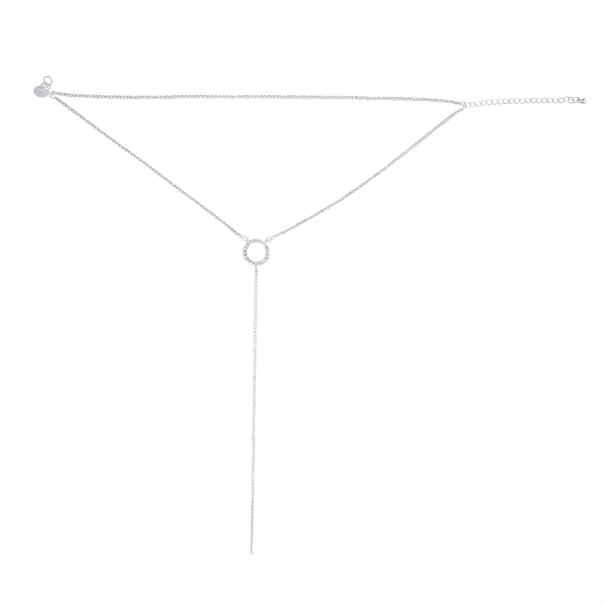 Silver Circle Cup Chain Choker - Image 3