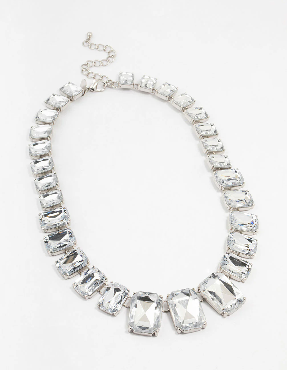 Diamante Silver Short Necklace - Image 2