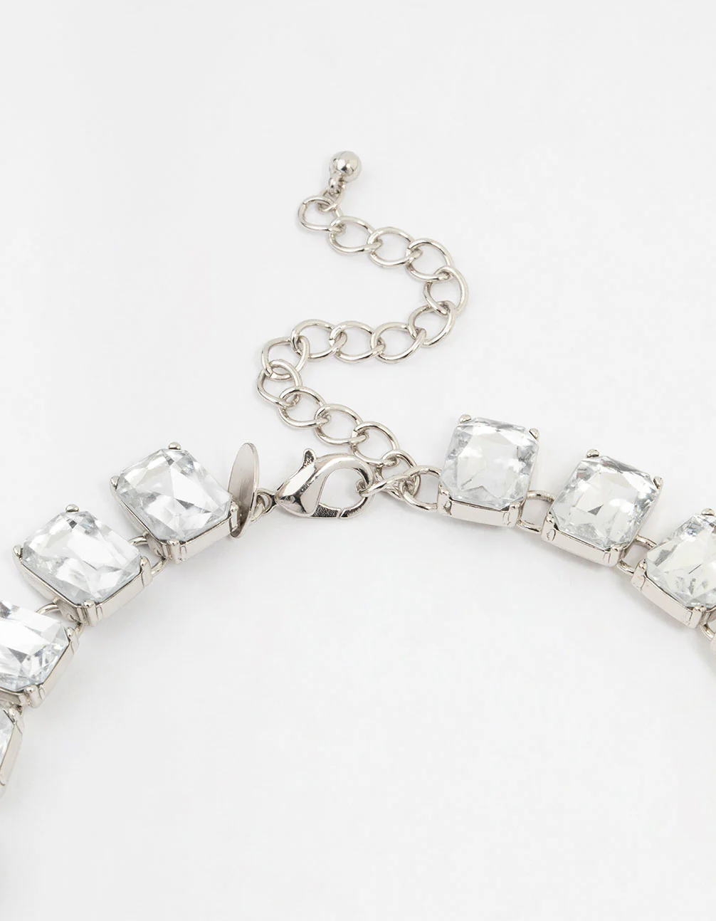 Diamante Silver Short Necklace - Image 3