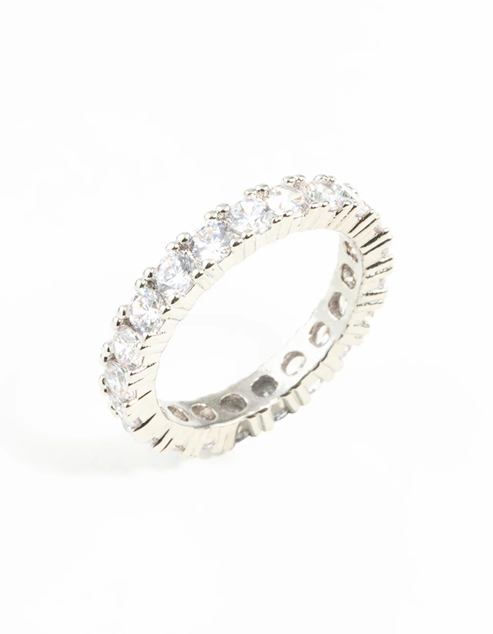 Diamond Simulant Gem Band Ring - Image 6