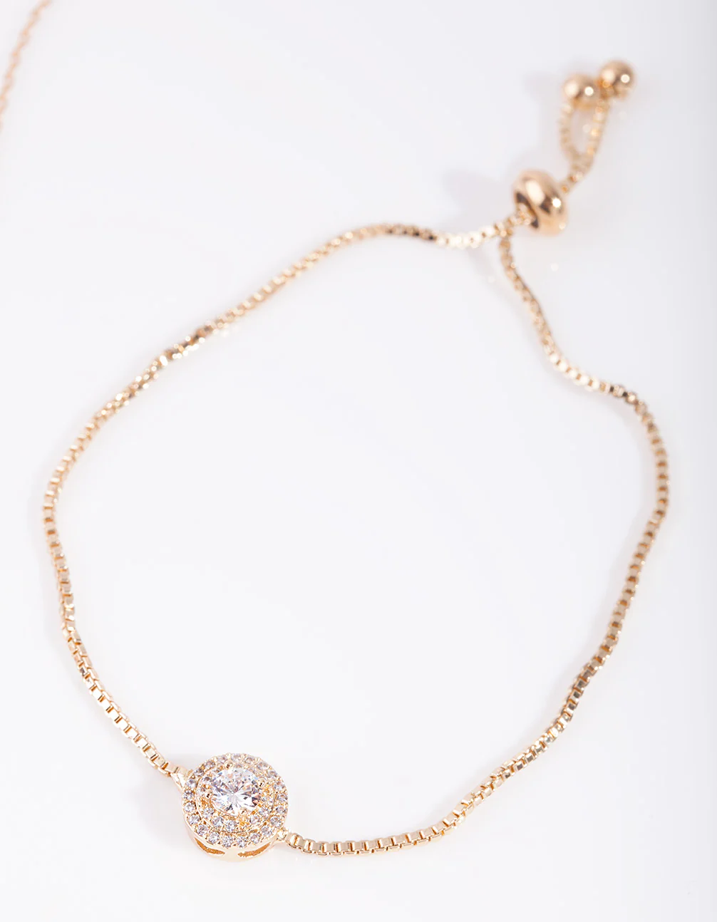 Gold Diamond Simulant Circle Jewellery Set - Image 3