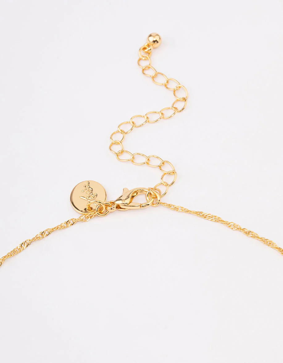 Gold Plated Diamante Cross Jewellery Set - Image 3