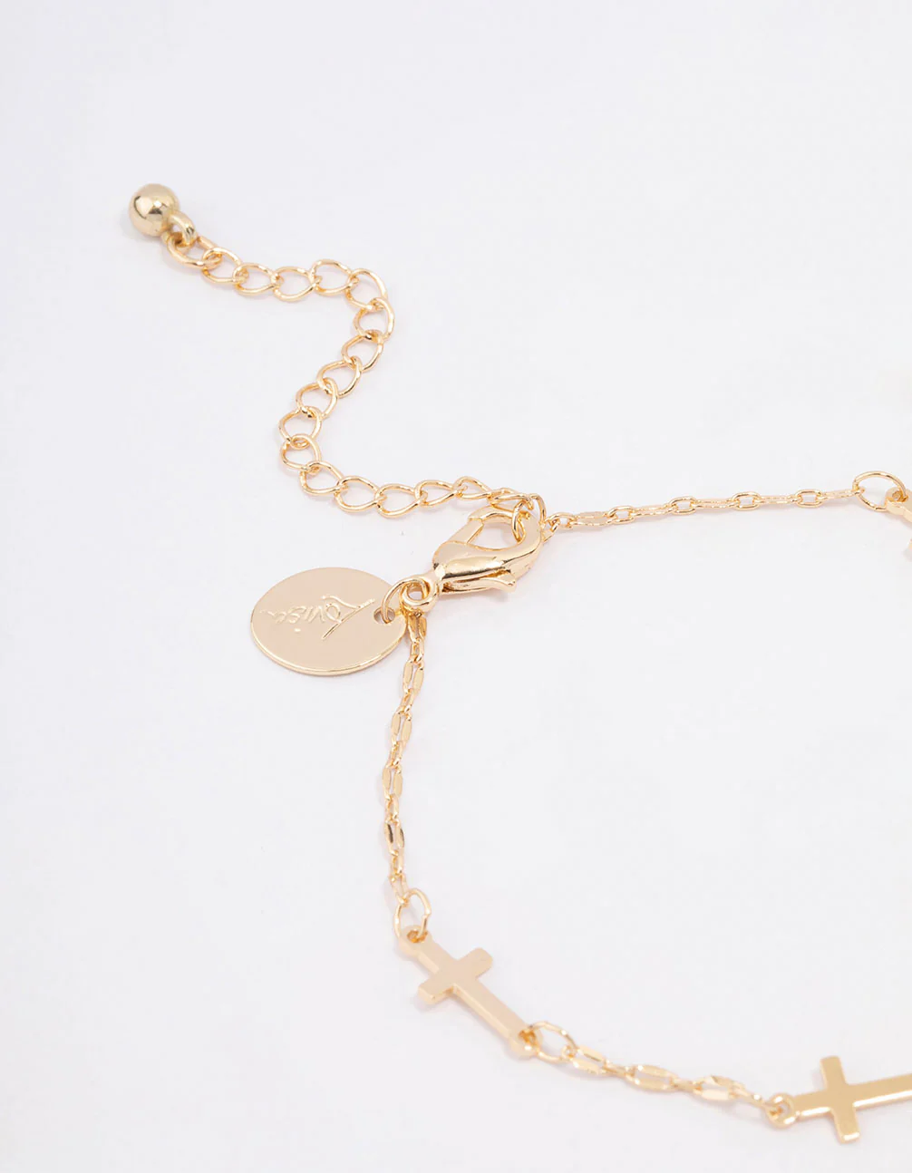 Gold Plated Multi Cross Bracelet - Image 3