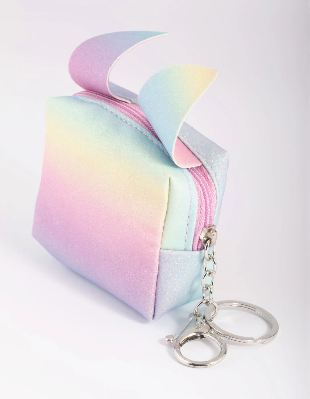 Kids Rainbow Bunny Purse Keyring - Image 3