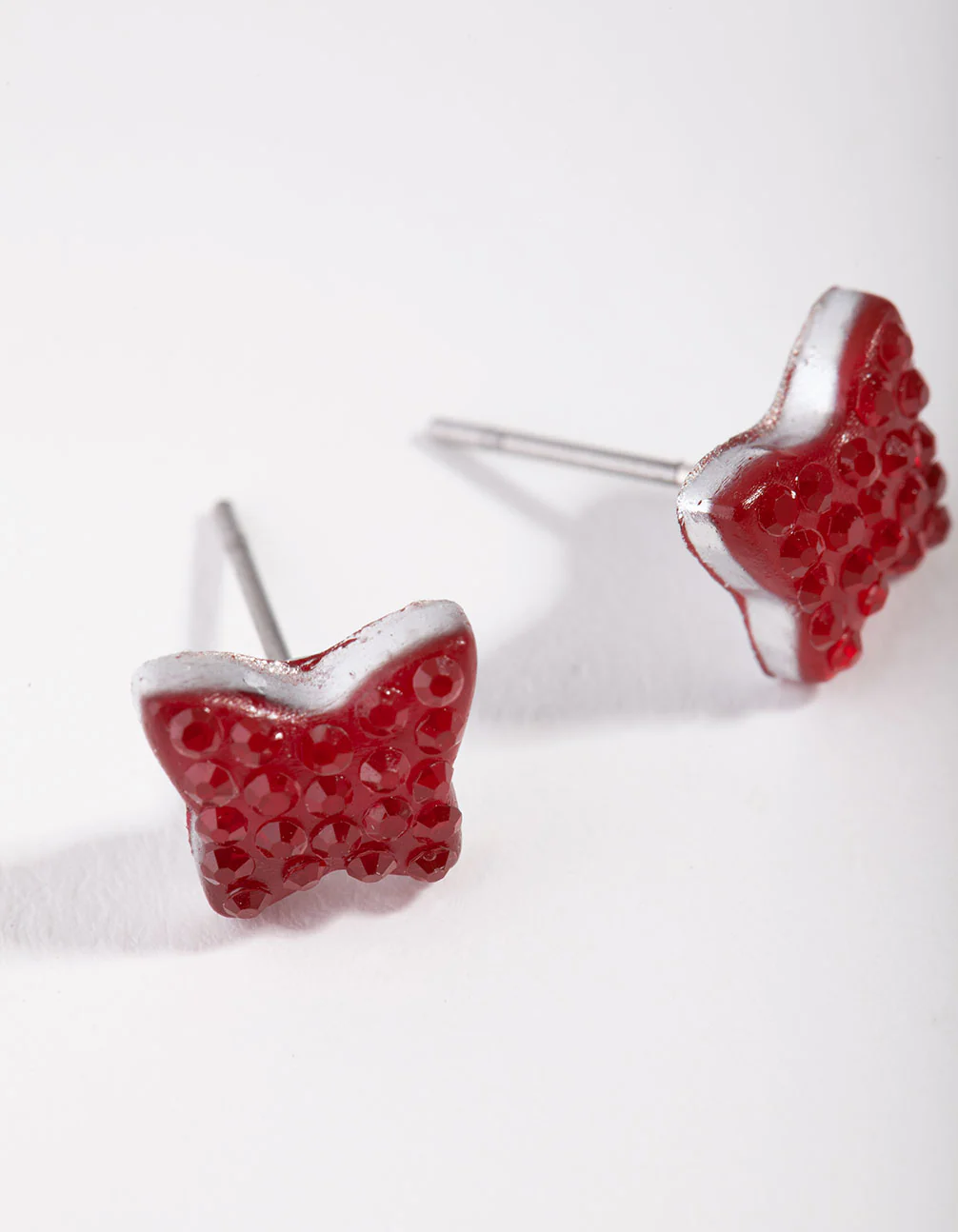 Acrylic Mini Butterfly Stud Earrings - Image 3