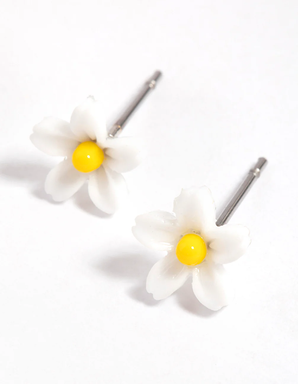 Yellow Mini Daisy Stud Earrings - Image 2